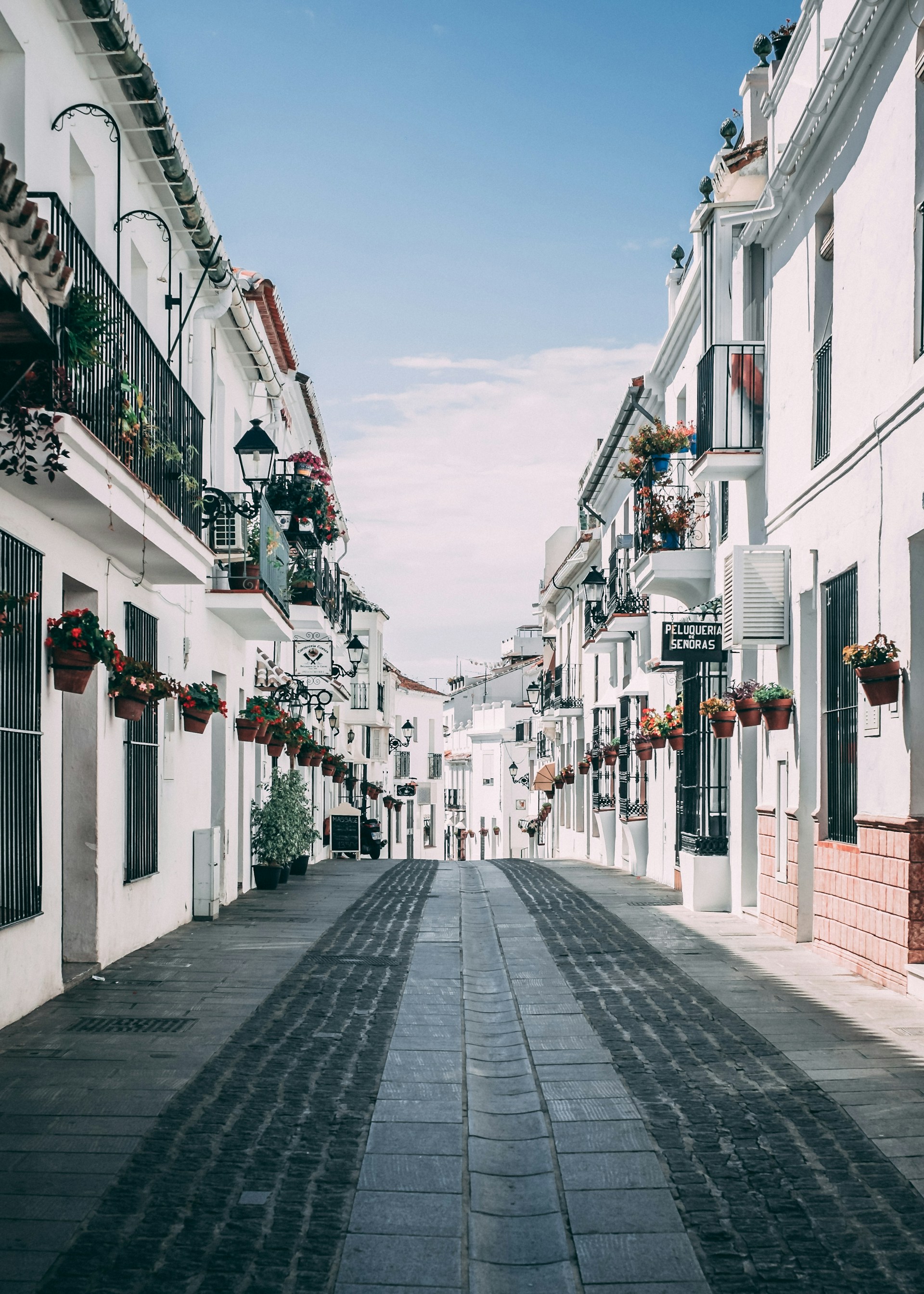 white concrete buildings