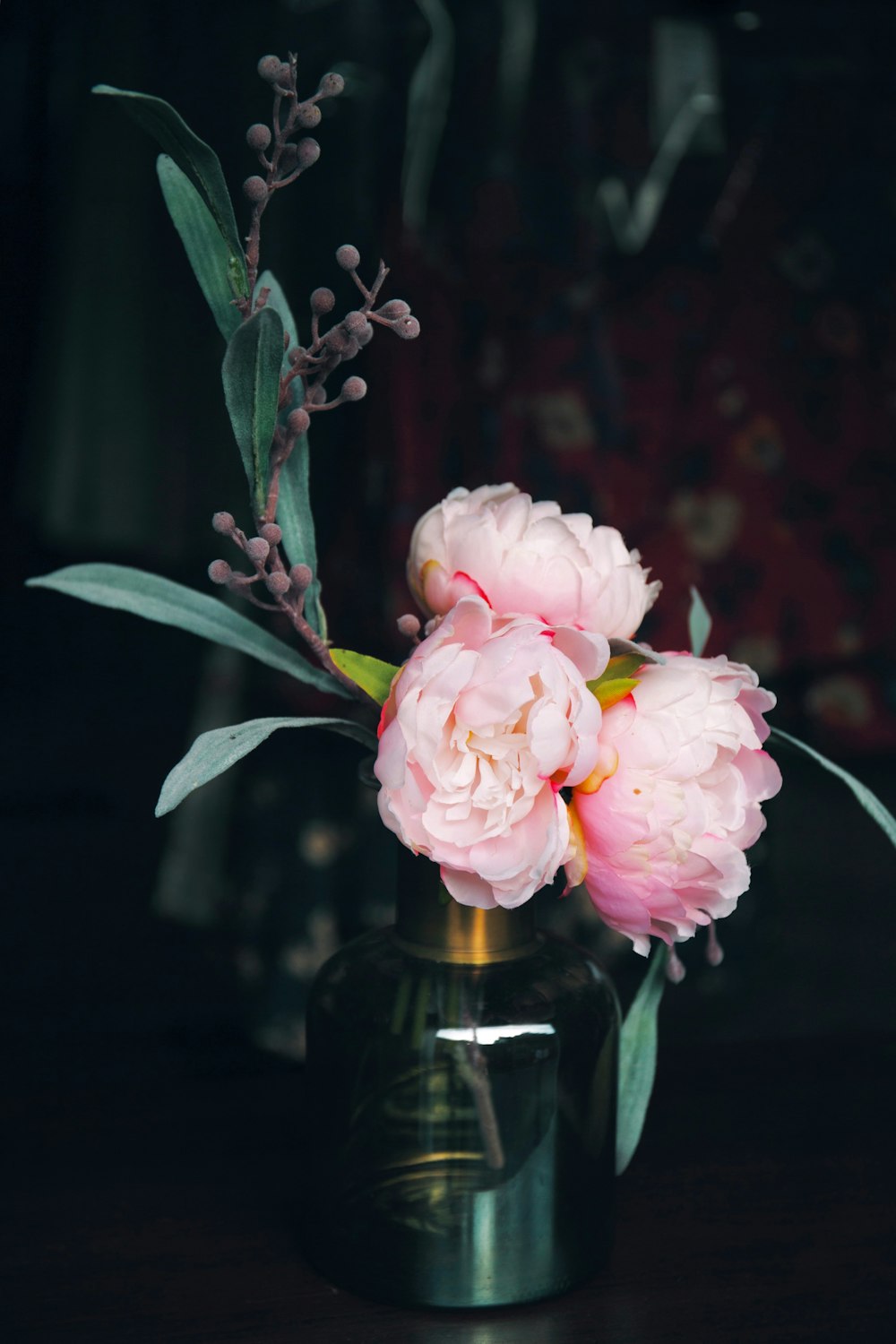 fiore dai petali rosa nel vaso