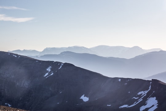 snow covered mountain in Tromsø Norway