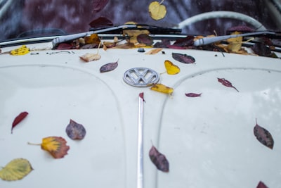 close up photo of white volkswagen car volkswagen teams background