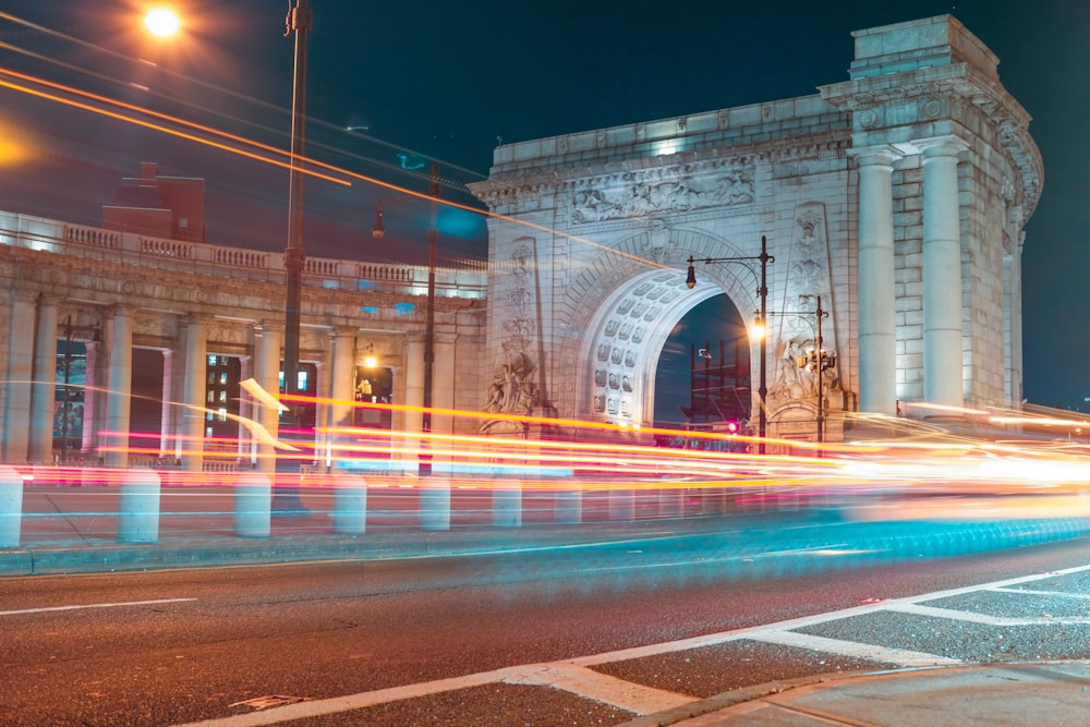 time lapse photography of arc during daytime