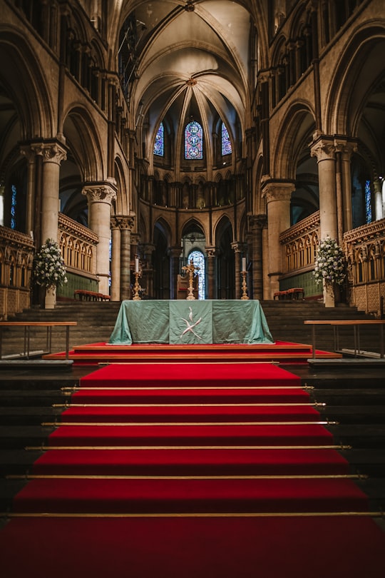 photo of interior of cathedral in Canterbury Cathedral United Kingdom