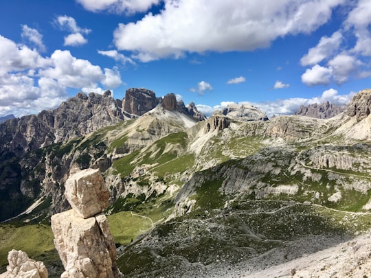 mountain range in Drei Zinnen Nature Park Italy