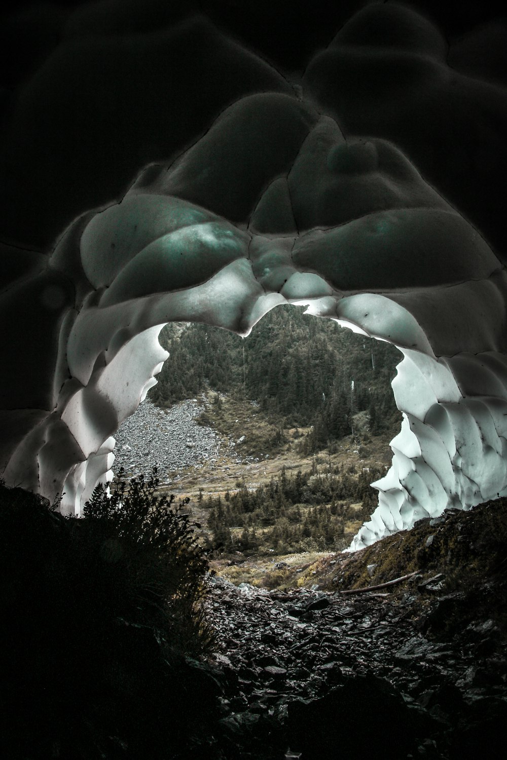 foto grandangolare della grotta