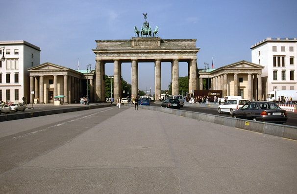 A scenic view of the Brandenburg Gate in Berlin, Germany.