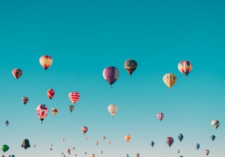 assorted-color hot air balloons during daytime