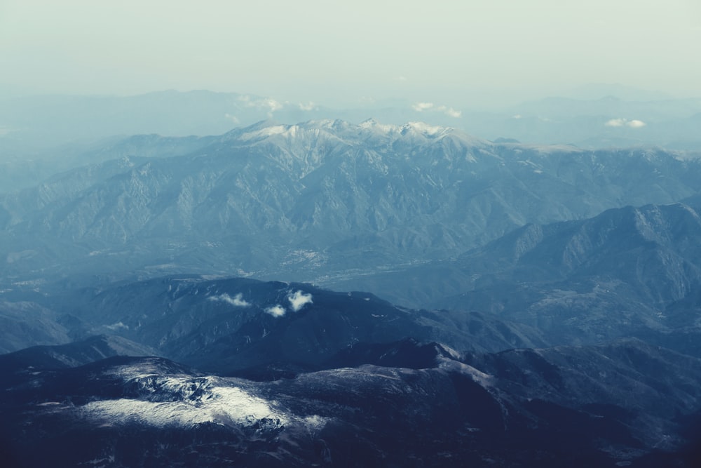 mountains bird's eye view