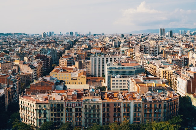 foto aérea de la ciudad de Barcelona
