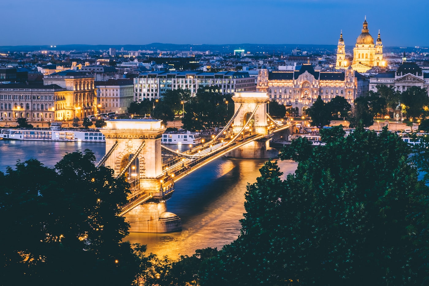 Danube River and Budapest Parliament Building
