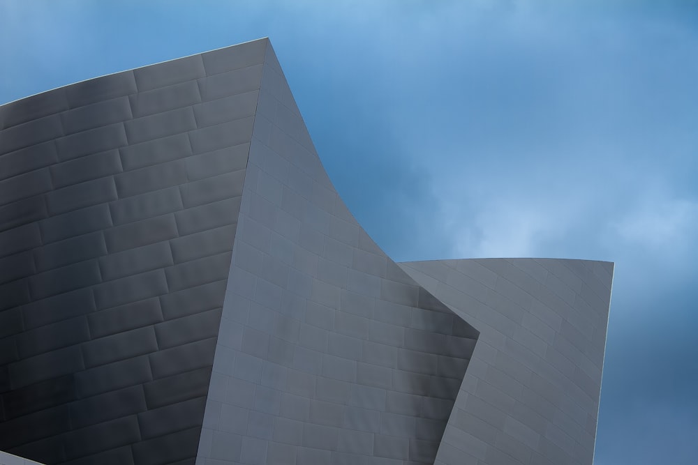 low angle photography of grey concrete building