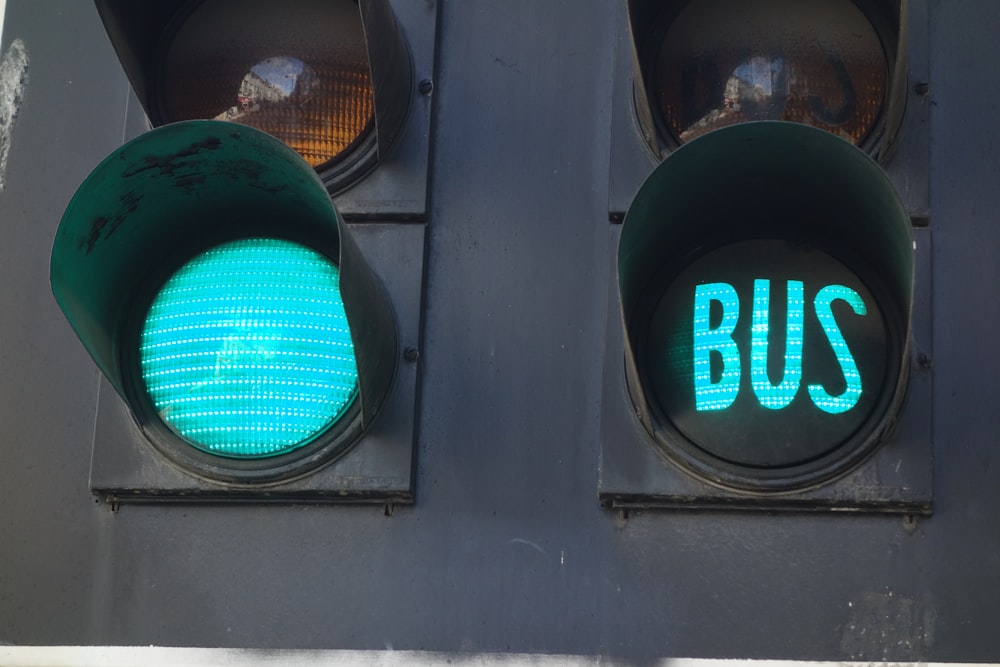 Grünes Licht Bus-Anzeige