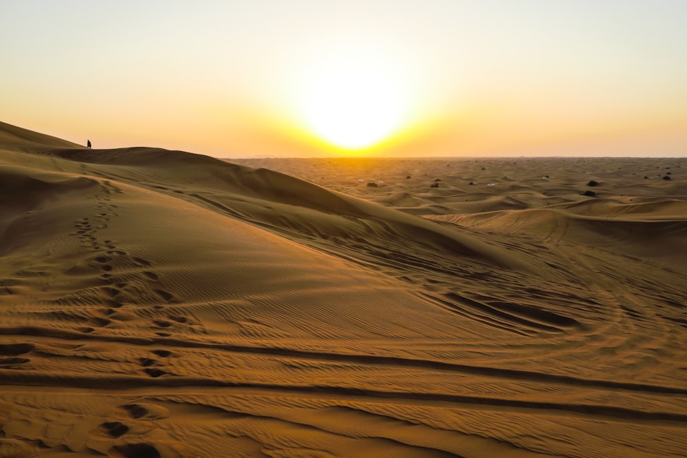 landscape photography of desert