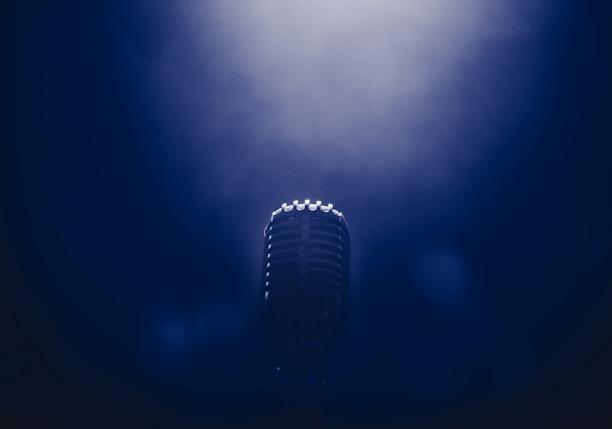 low light stage microphone photography