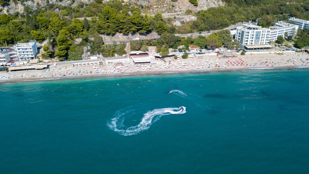 aerial photography of beach