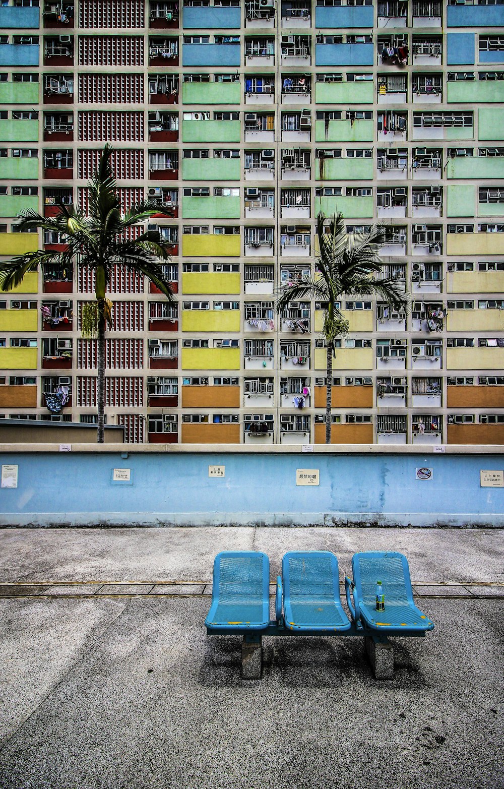 multicolored concrete building