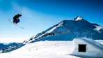 man snow skiing near mountain