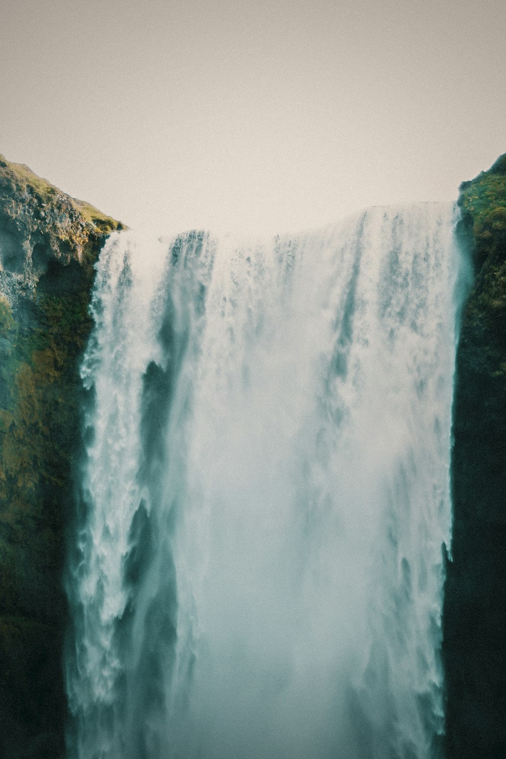 waterfalls on black mountain