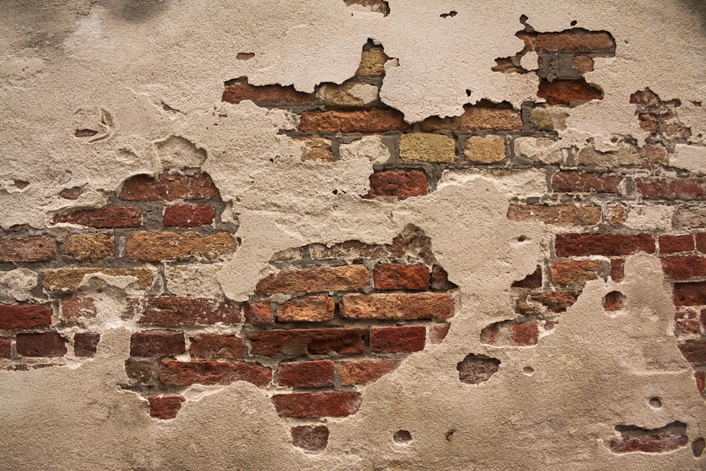 brown brick wall closeup photography