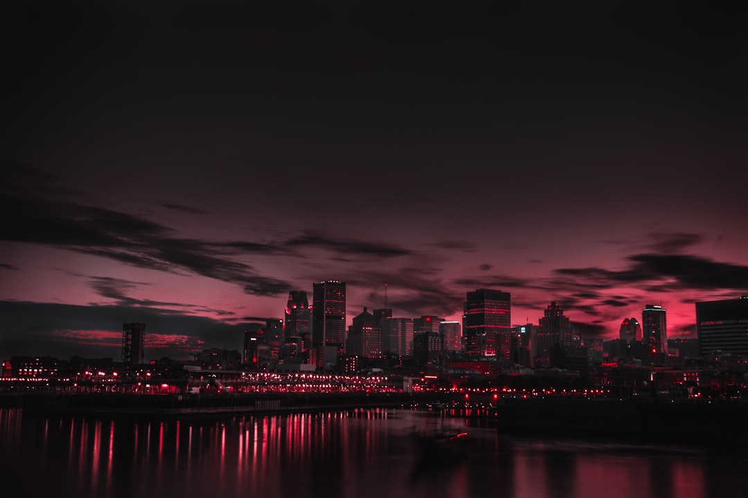 cityscape photography during golden hour, Red City