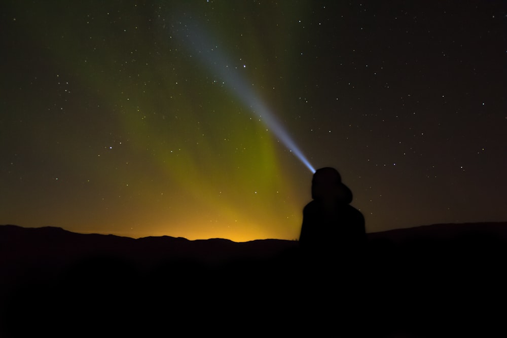 photographie de paysage d’aurores boréales