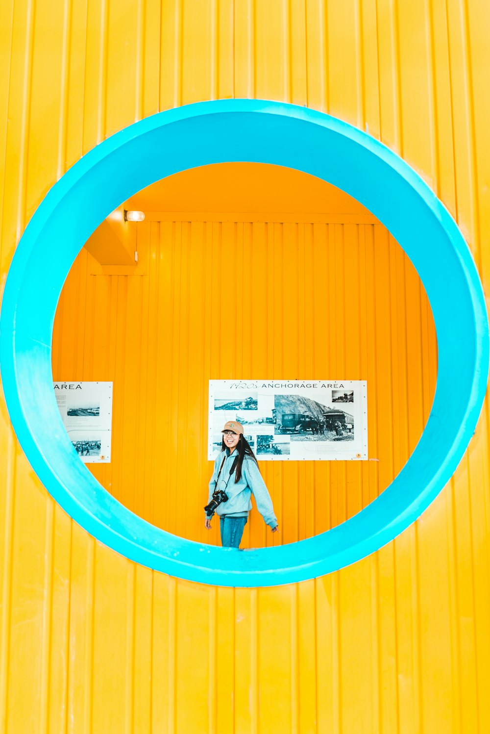 smiling woman in room