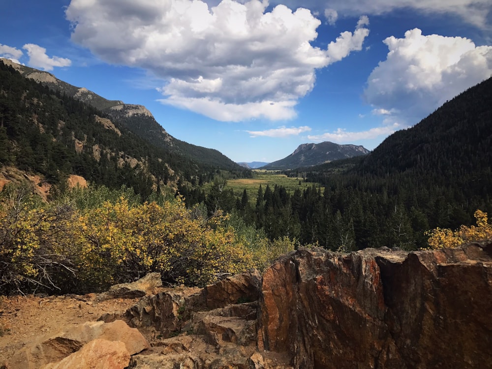 green mountain range under clear sky