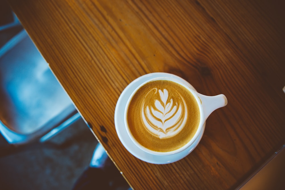 white mug with coffee