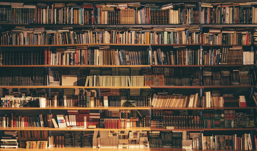Old books in a library — Fiction by J.P. Barelli