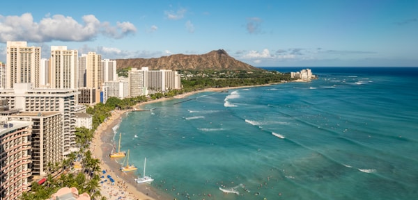Diamond Head crater from Waikiki