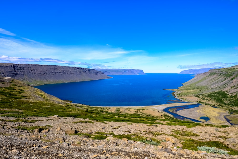 land near the lake