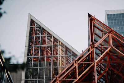 red and white structure