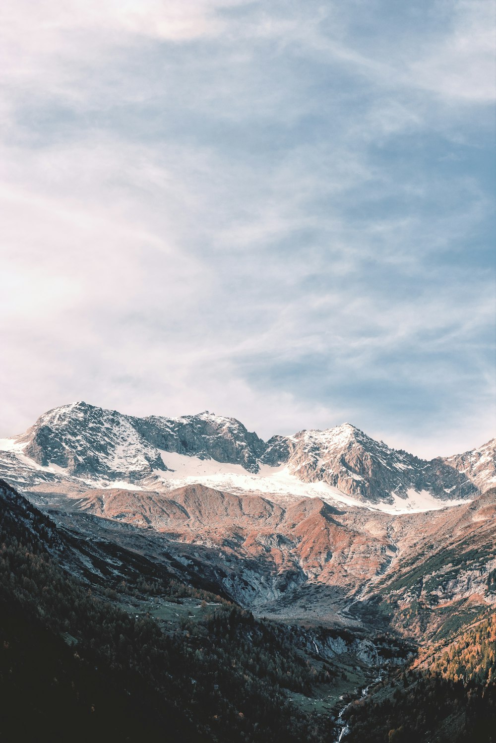 aerial photography of mountain covered with snow