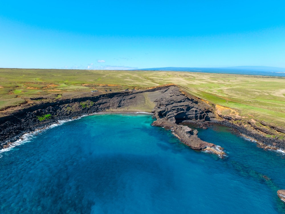 aerial shot of body of water during daytime