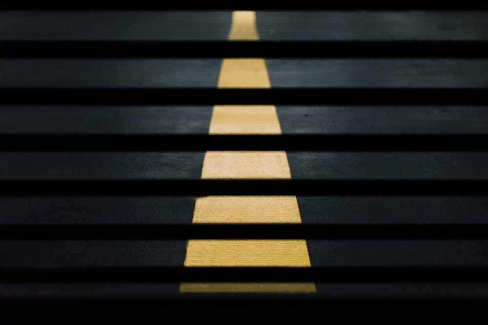 yellow pedestrian lane painting