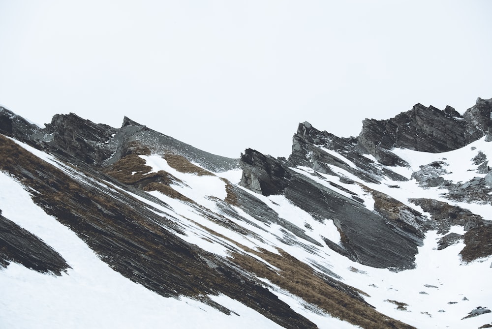 montagne coperte di neve