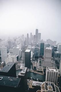 aerial view of city at daytime