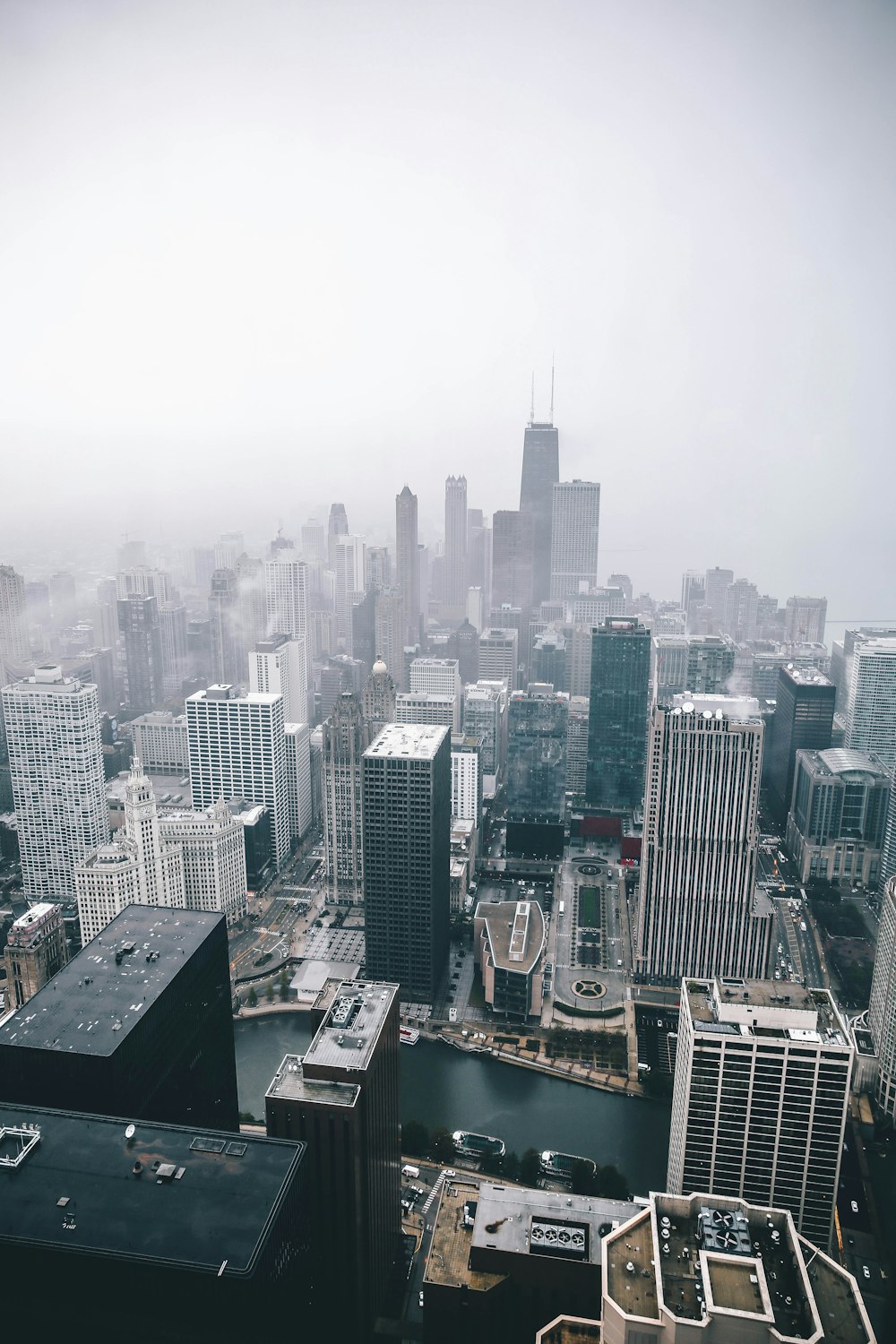 aerial view of city at daytime