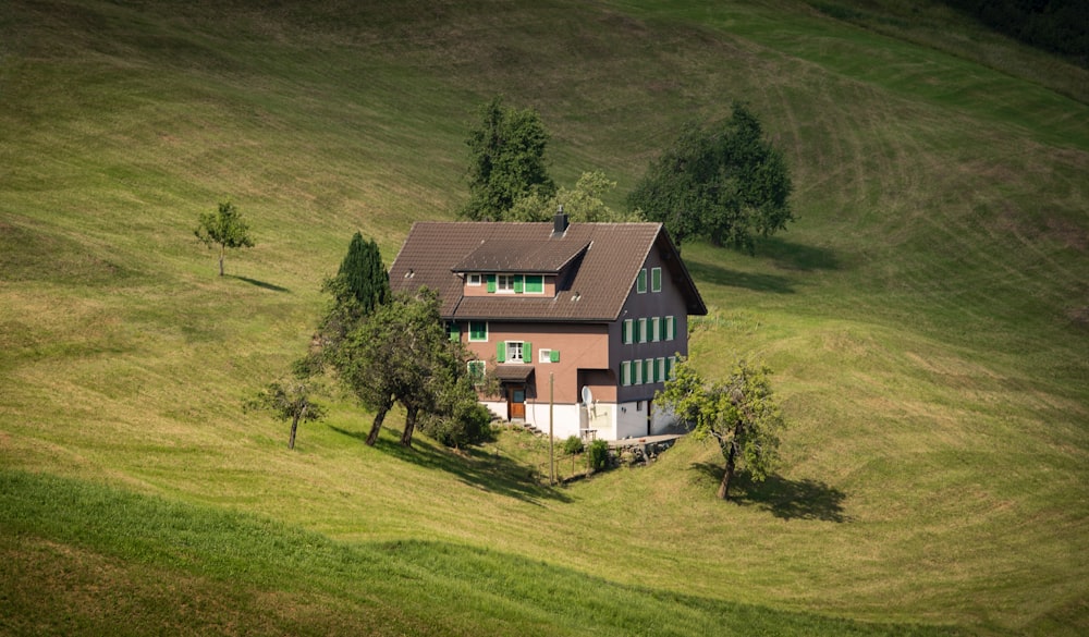 concrete house with rhress