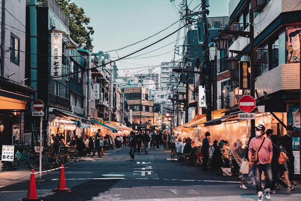 people walking on street