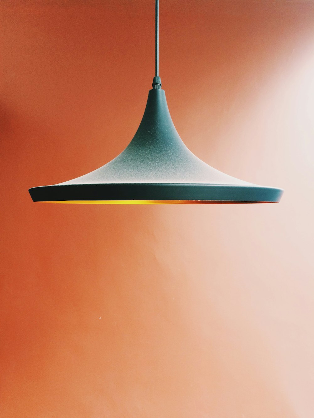 pendant lamp in orange background