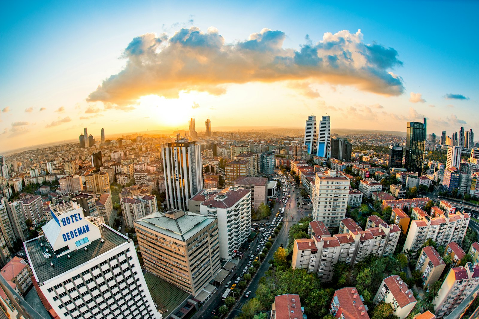 Nikon D700 sample photo. Aerial view of buildings photography