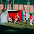 group of men playing soccer