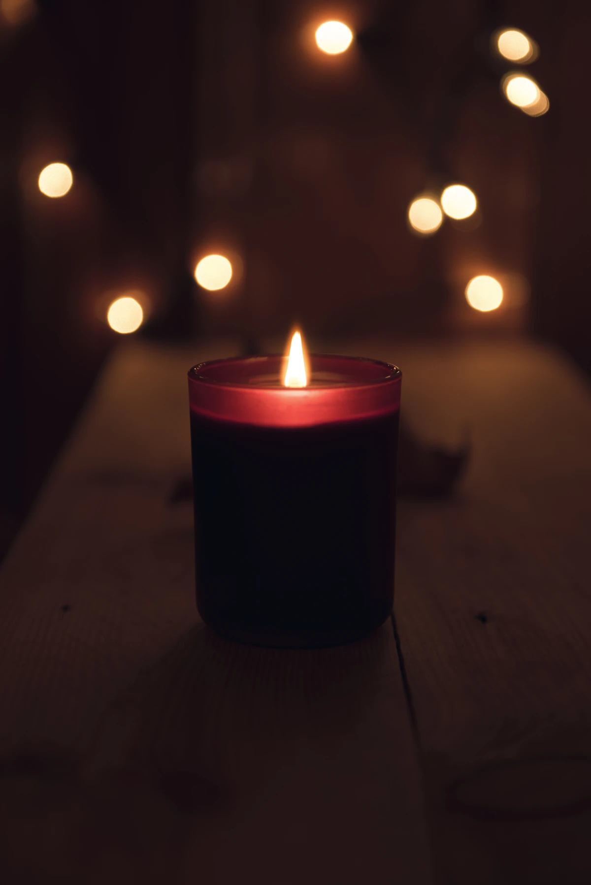 Candlelit reading space