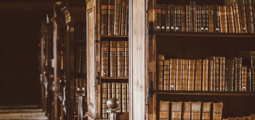 photo of library shelves