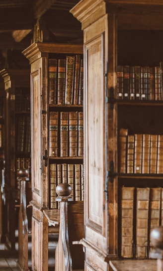 photo of library shelves