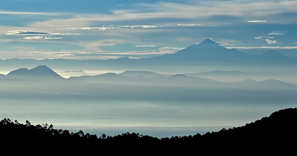 fog on mountains