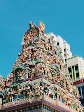 low-angle photo of multicolored building