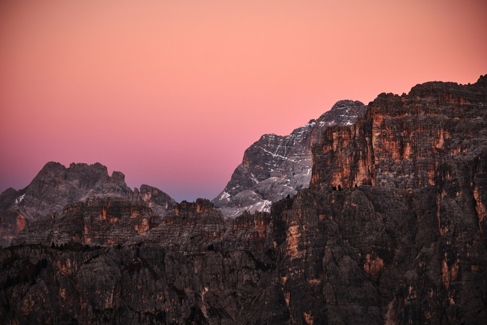 mountain at golden hour