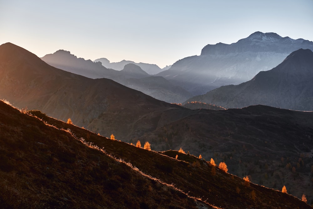 Berge und Nebel Foto