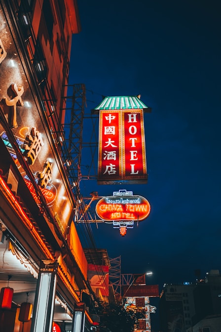 China Town Hotel signage